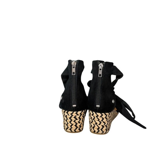 UGG Women's Yarrow Espadrille Wedge Sandal In Black sz11 - Picture 3 of 16